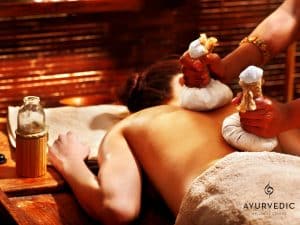 Ayurvedic Kizhi Treatment with authentic pouch and herbs