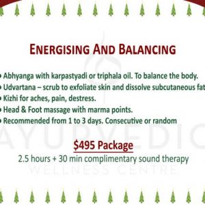 Energising and Balancing Package
